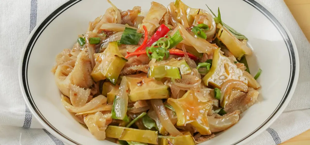 Khăn lông bò xào khế